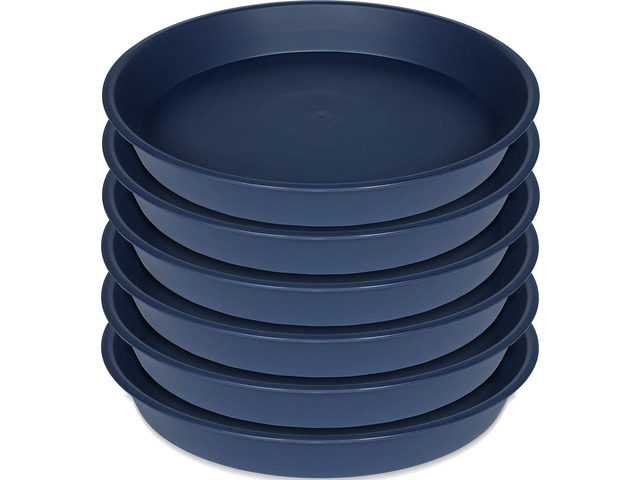 6 Pack Plastic Plant Saucer Planter Water Drip Tray, 4 5 6 7 8 9 10 11 12 inch, Heavy Sturdy Tray for Indoors Outdoor Plants, Flower Pot Saucers...