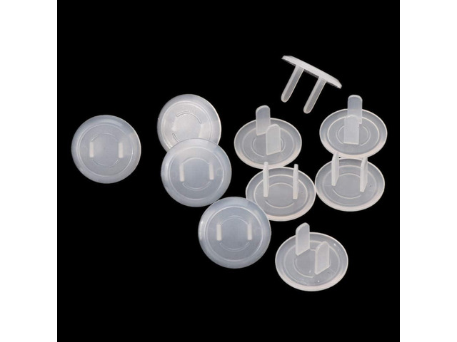 10pcs White Power Socket Plugs Protector Cover,Protection Anti Electric Shock Electrical Outlet Cover Plate,Protection Anti Electric Shock for Baby...