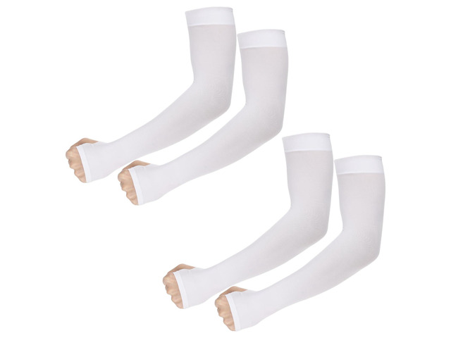 2 Pairs Arm Sleeves for Men Women UPF 50 UV Sun Protection Arm Sleeves Compression Volleyball Basketball Sleeve to Cover Arms with Thumb Hole...