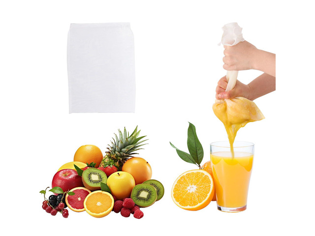 5 Pcs Ultra Fine Mesh Strainer Bags 12 x 8 Inch Cheesecloth Bags for Straining Juicing Bag for Fruit Juice Cheese Coffee Tea