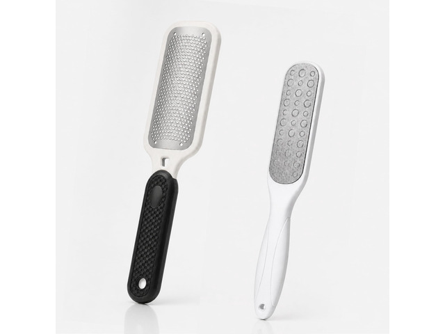 2 Pack Foot Files, Callus Remover, Professional Scrubber Pedicure Tools Stainless Steel Foot File and Dual Sided Feet Rasp, Premium for Feet Care