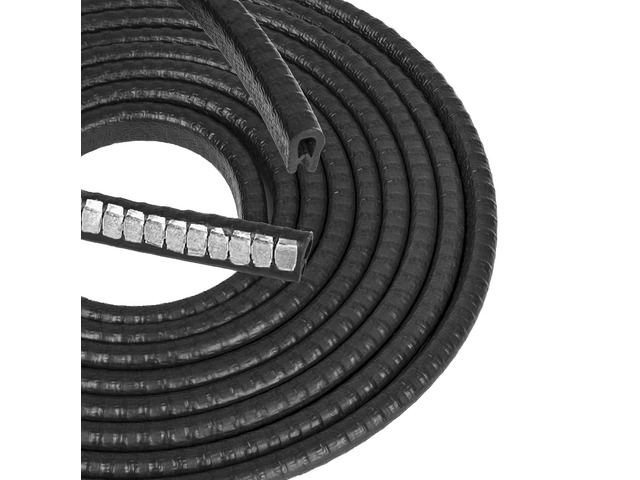 Trim Black Small, Fits Edge 1/16 to 1/8 Inch, Length 10 Feet (3 Meter)