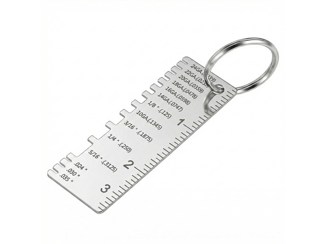 Metal Sheet Thickness Gauge Stainless Steel Wire Size Gauge Tool Double Sided Thickness Measuring Welding Tool Plated Size Inspection Tool