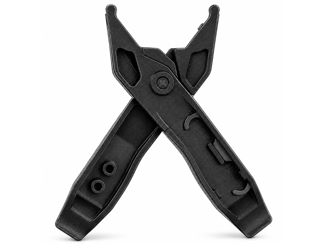 2-in-1 Bike Tire Levers and Master Link Pliers for Roadside Repairs Compact bicycle repair tool with tire levers, quick link pliers, valve...