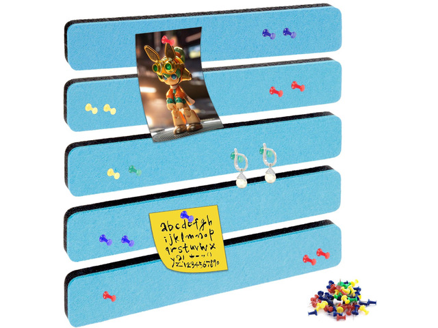 Bulletin Board Cork Board Cork Boards for Walls Cork Board for Office Pin Board Bulletin Boards for Walls (Sky Blue)