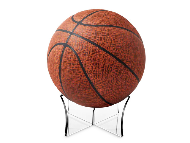 Acrylic Display Rack, Ball Stand Holder Display Stand for Basketball, Football, Softball, Volleyball, Baseball (1 PC)