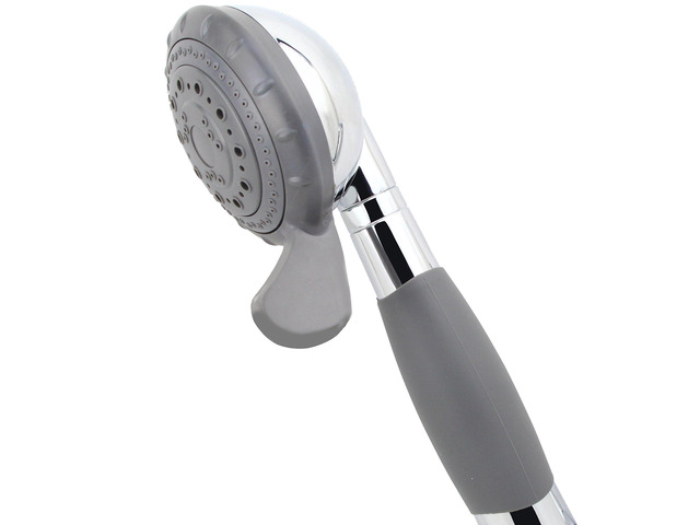 Handheld Shower, Fits Elderly and People Disabled in Action Big-button Turning, Silicone Grip, Pause Setting, for Parkinson, Arthritis, 79 Inch...