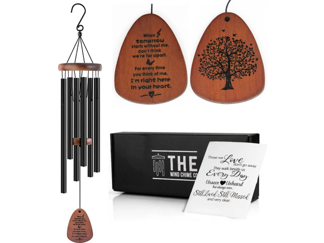 The Wind Chime CO Memorial Wind Chimes, Sympathy Wind Chimes Gift for The Loss of A Loved one, Home Decor Outdoor Garden, Soothing Melodic Tones...