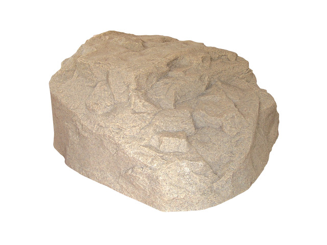 Landscape Rock Cover, Sandstone, Low Profile Boulder, Lightweight Fake Rock for Concealing Septic Lids, Irrigation Controls & Utility Boxes
