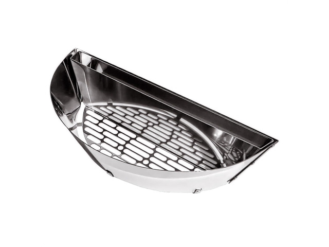 Deluxe Charcoal Basket Insert for 22' Weber Kettle Grills Patented Stainless Steel Two-Zone Cooking Accessory with Removable Water Reservoir for...