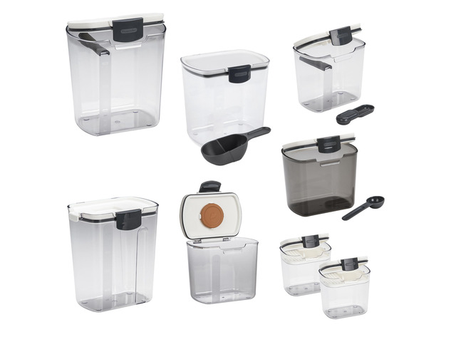 ProKeeper Baker's Airtight Kitchen Storage Canister Container Set for Flour, Sugar & More, Keeps Ingredients Fresh, with Accessories (Multicolor,...