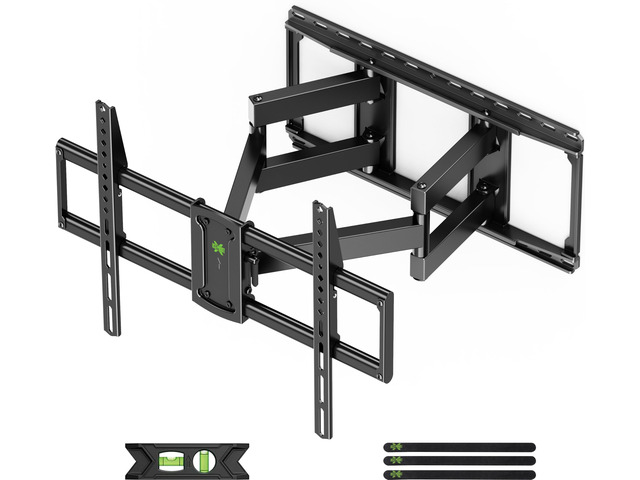 Full Motion TV Wall Mount for Large TVs 42-97 Inch up to 150 lbs Swivel/tilt/extend Wall Mount TV Bracket. ±4° post-install leveling. Pre-assembled...