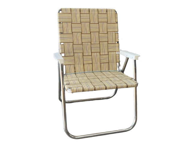 Folding Aluminum Outdoor Patio Lawn Chair Heavy-Duty Webbed Chairs for Camping, Sports, Beach, Yard & Tailgating Lightweight Portable Magnum...