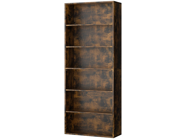 Bookshelf,6-Tier Open Bookcase and Bookshelves,6 Shelf Display Storage Shelves Floor Standing 70.6 inches Tall Bookcase for Home Office, Living...