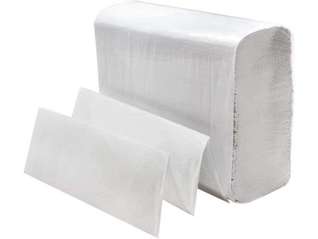 White MultiFold Paper Towels. Case Pack of 4000 Count