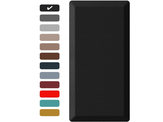 Kitchen Mats for Floor,3/4 inch Thick,24x70 Anti Fatigue Cushioned Mat,Kitchen Rugs,Waterproof,Comfort Ergonomic Standing Mat for Office,Home,Sink...