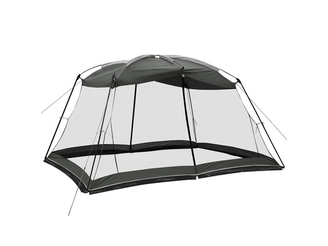 Screen House Canopy Tent 13'x 9' Sun Shade, Shelter, Camping, Outdoor Activities, Shale Gray