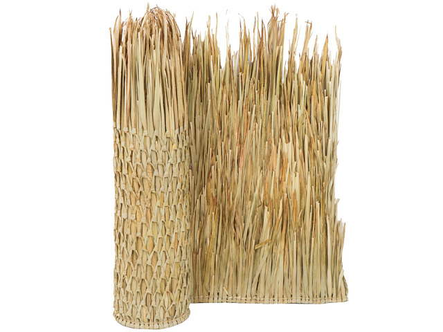 Mexican Palm Thatch Roof Runner Roll for Eco-Friendly Duck Blind Grass Tiki Hut Palapa Roofing Tiki Bars 35 in H x 8 ft L