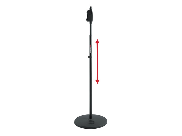 Frameworks Microphone Stand with 12' Weighted Base and Deluxe Soft Grip Squeeze Height Adjustment, (GFW-MIC-1201)