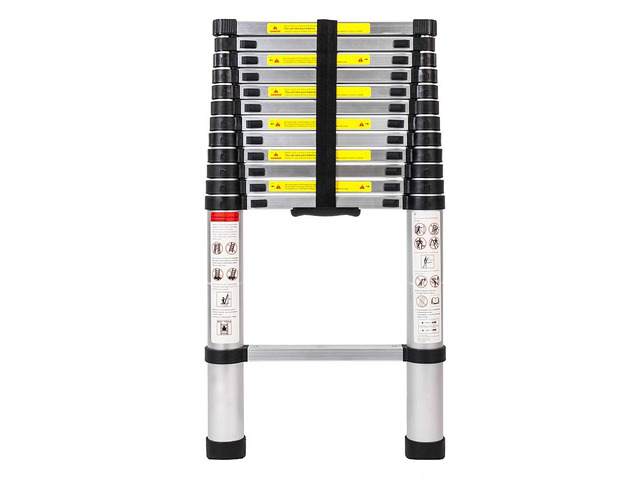 (12.5Ft/3.8M) Telescoping Ladders, EN131 Standards Aluminum Extension Ladder