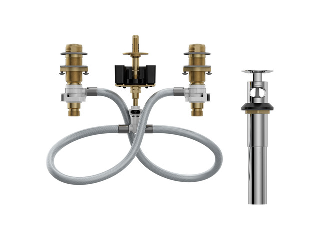 9000 M-Pact Widespread Bathroom Faucet Rough-in Valve with Drain