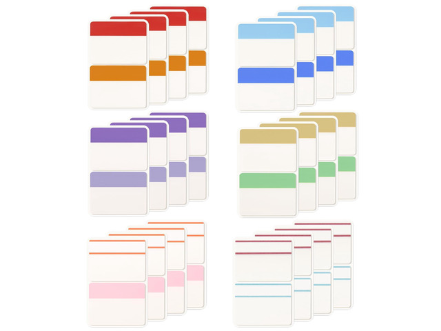 Sticky Tabs 960 Pcs 2in, Pastel Book Tabs, 12 Colors, Adhesive BOPP Page Tabs, Transparent Annotation Labels, Small Markers for Notebooks, School,...