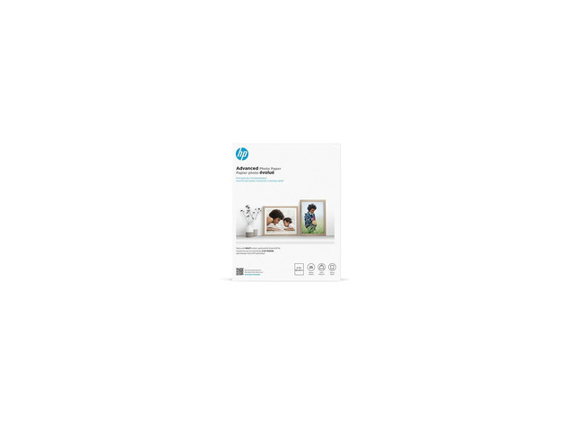 Advanced Photo Paper, Glossy, 65 lb, 8 x 10 in., 203 x 254 mm, 25 sheets (6J777A)