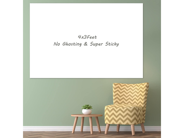 White Board Wallpaper, Modern Style Whiteboard Contact Paper, Super Sticky Whiteboard Sticker Wall Decal on Wall, Table, Doors, No Ghosting, 1...