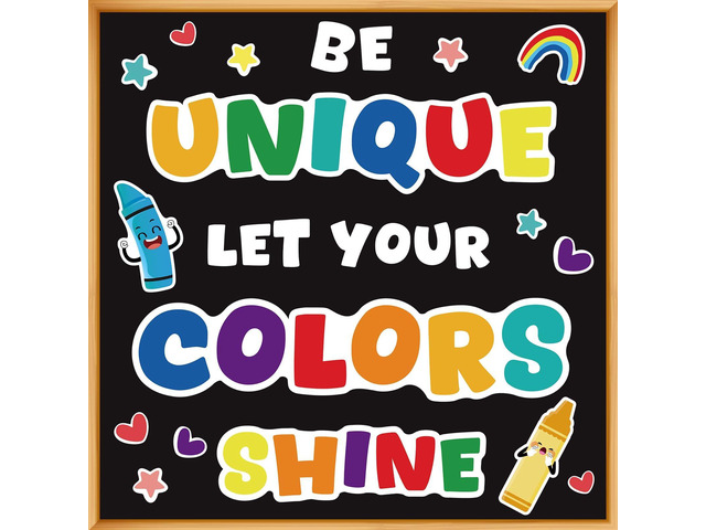 Classroom Bulletin Board Decoration Set Crayon Wall Door Decor Colorful Crayon Classroom Decorations for Kindergarten Preschool Elementary Middle...