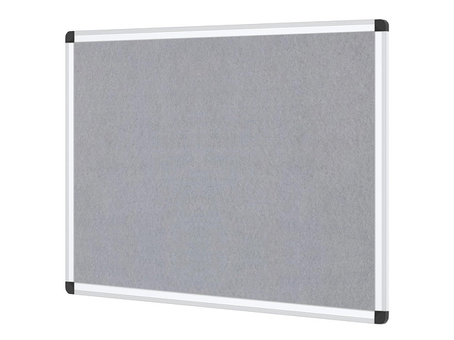 Notice Board Felt Gray, 48 X 36 Inches, Silver Aluminium Frame