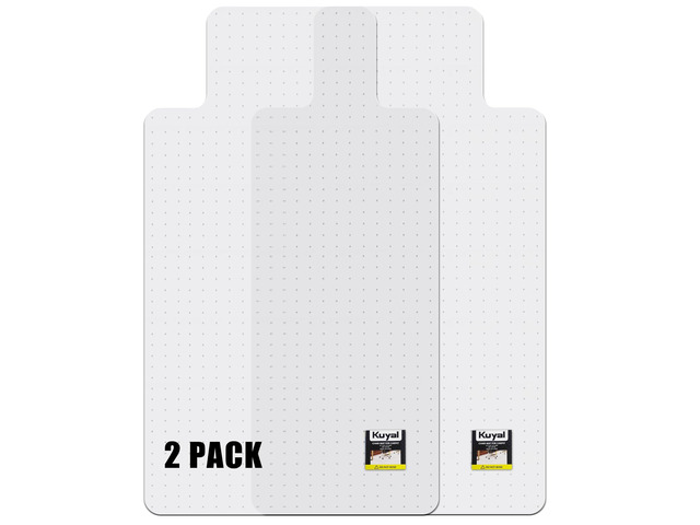 Office Chair Mat for Carpet,2Pack Clear Heavy Duty Computer Chair Mat 32''x55'', Under Desk Protector Carpeted Floors Mat with Lip, Easy Chair...