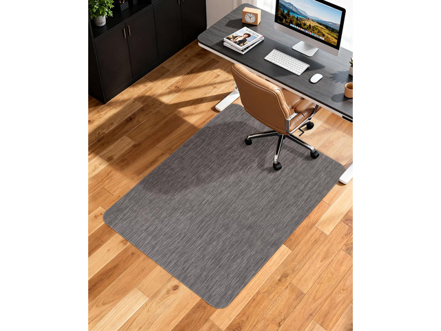 Office Chair Mat for Hardwood Floor, 44.9' x 53.1' Non-Slip Desk Computer Chair Mat, PVC Floor Mat for Rolling Chair, Heavy Duty Wood/Tile Floor...