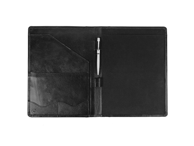 Leather Portfolio Professional Organizer Padfolio Resume Folder with Luxury Pen, Stylish Document Folio for Letter Size Writing Pad with Business...