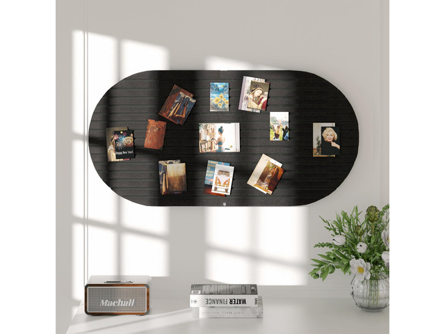 Felt Bulletin Board 47' x 24', Cork Board Alternative with 30 Push Pins 4 Customizable Modular Decorative Felt Pin Board, Vision Board for Office...