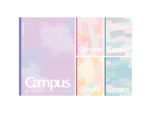 Composition Notebooks, 5 Pack Campus Semi-B5 Comp Book with Dot A 7mm Ruled, 30 Sheets, School Lined Notebook Acrylic Palette, Journal Notebook for...