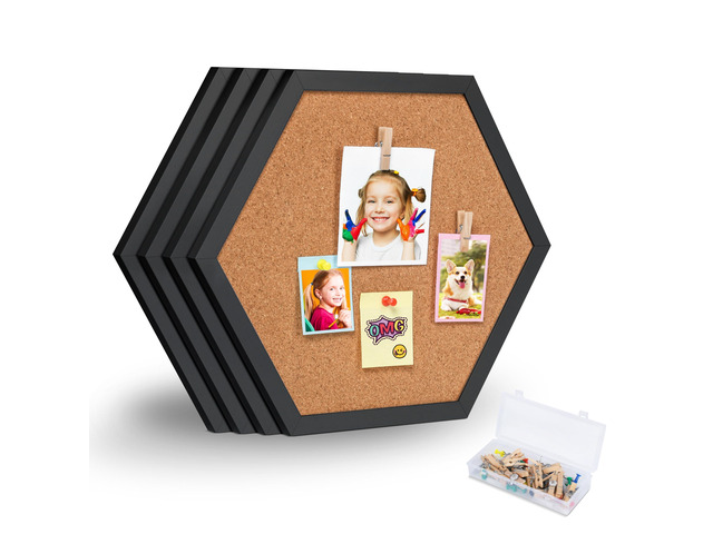 4 Packs Cork Board,Corkboards for Wall,Small Cork Board Decorations,Cork Boards for Walls with Frame, Decorative for Office, School & Home