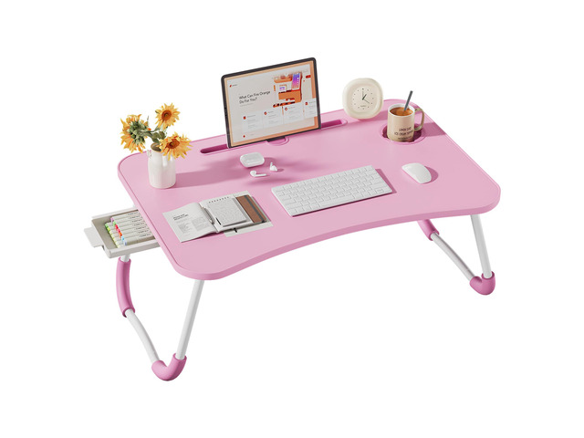 Lap Desk Bed Trays for Eating and Laptops Breakfast in Bed Tray for Sofa/Couch/Study/Reading/Writing with Cup Holder/Drawer On Low Sitting Floor...