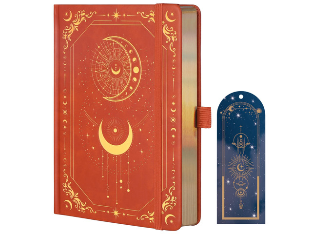 Line Journal Notebook for Women Men, 316 Pages,8.3x5.8 IN Hardcover A5 College Ruled Notebook for Writing,Vintage Diary with Bookmark, for Work...