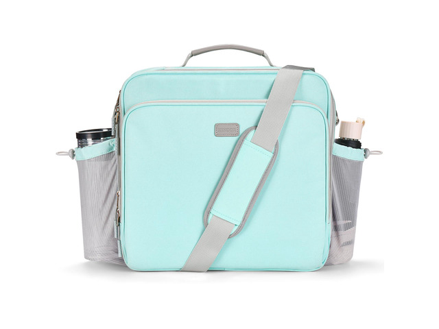 3 Inch 3-Ring Zipper Binder with Water Bottle Holder and Handle Zip Up Binder with Shoulder Strap, 700 Sheet Capacity, Compatible with 13'...
