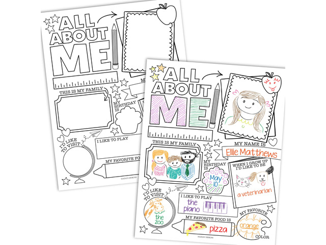 20 All About Me Posters Elementary Classroom Decor, Star Student Poster 100 Days of School Items, Student of the Week Poster Elementary Classroom...