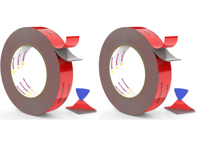 1IN x 16.4FT Double Sided Tape Heavy Duty, Strong Acrylic Foam (Pack of 2)