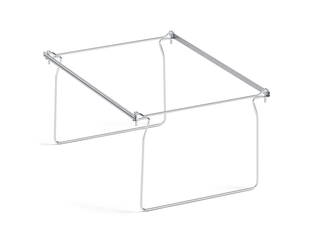 Hanging File Folder Frame, Letter Size File Drawer Organizer for Desks, Adjustable File Cabinet Rails 13.5 to 17.5 Inches, Set of 1