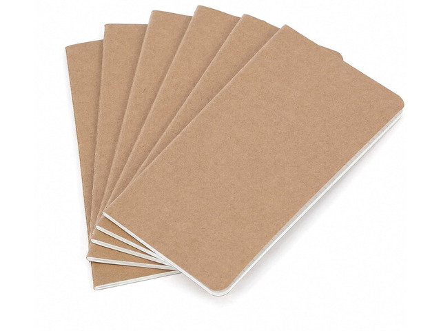 Lined Regular Size Travelers Notebook Inserts 4.25' x 8.25' (11 x 21cm) 100 GSM Paper 6 Hand-sewn Booklets/360 Pages Travelers Notebook...