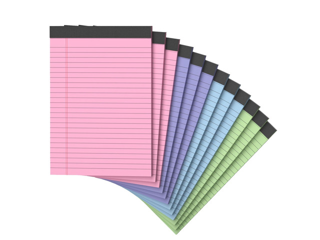12 Pack Note Pads 5x8 Narrow Ruled Legal Pad Multicolor Writing Pads 5x8 Small Notepads Small Note Pads Pink Legal Pad, Purple Notepad,30...