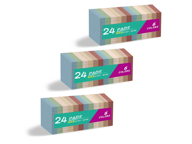 (72 Pack) Lined Sticky Notes 3x3 in,Vintage Notepads with Lines Ruled Stickies,Super Sticking Power,Office School Memo Note Pads,Post on Windows...