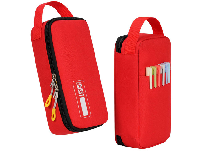 Large Capacity Pencil Case with Hidden Pocket, 1200D Oxford Fabric Zipper Pencil Pouch with Handle, Multi-Pocket Stationery Organizer for Office,...