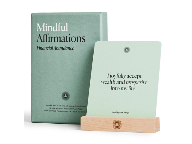 Mindful Affirmation Cards for Financial Abundance, Daily Words of Inspiration, Self Affirmation Inspirational Gifts, Positive Affirmations with...