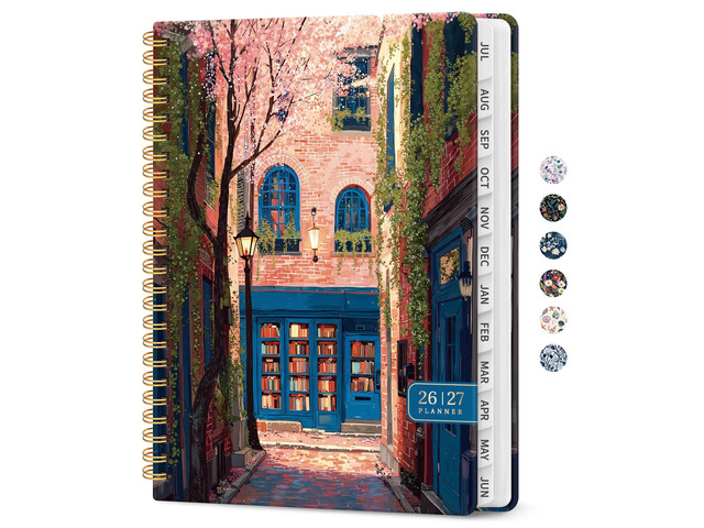 Planner 2026-2027, Monthly & Weekly Jul 2026-Jun 2027 Calendar Planner 6.3' x 8.5', Hardcover Academic Organizer with Tabs, Pretty Calendar Book...