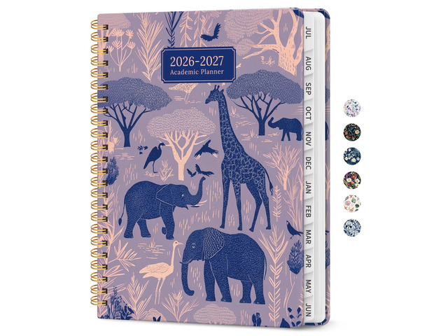 Planner 2026-2027, Monthly & Weekly Jul 2026-Jun 2027 Calendar Planner 6.3' x 8.5', Hardcover Academic Organizer with Tabs, Pretty Calendar Book...