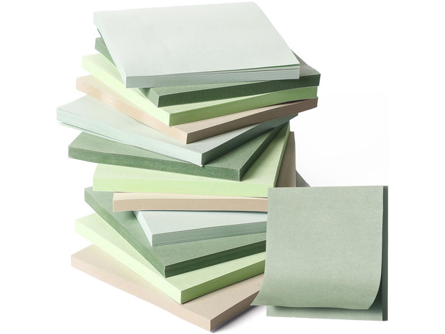 12 Pads Sage Green Sticky Notes 3x3 50 Sheets Self Stick Notes Pads Memo Sage Green Office Supplies Vintage Aesthetic School Accessories Easy Peel...